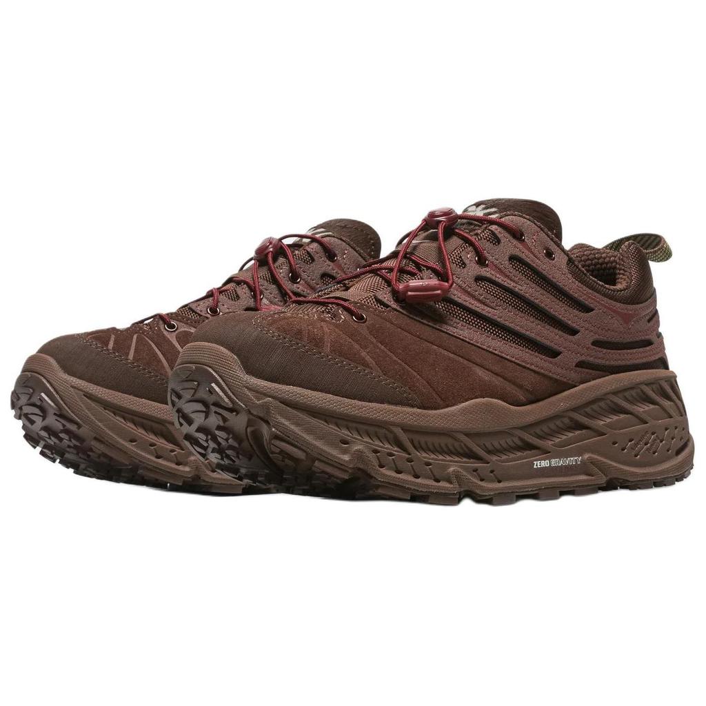 HOKA Stinson Evo OG Elite Terrain System - Кроссовки унисекс Cold Brew коричневые Varsity-бордовые 1166450-CWV