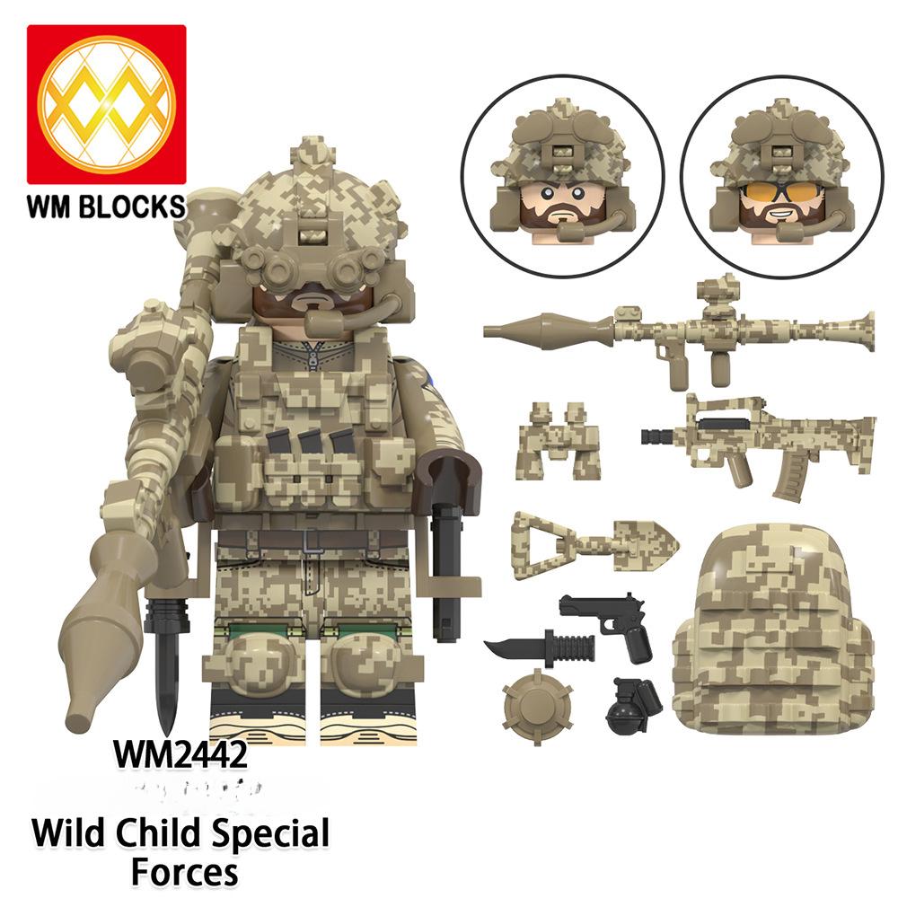 Мини-фигурки спецназа, морские котики, современные солдаты, SWAT KSK SSO, кирпичи, строительные блоки, игрушки для детей WM6147