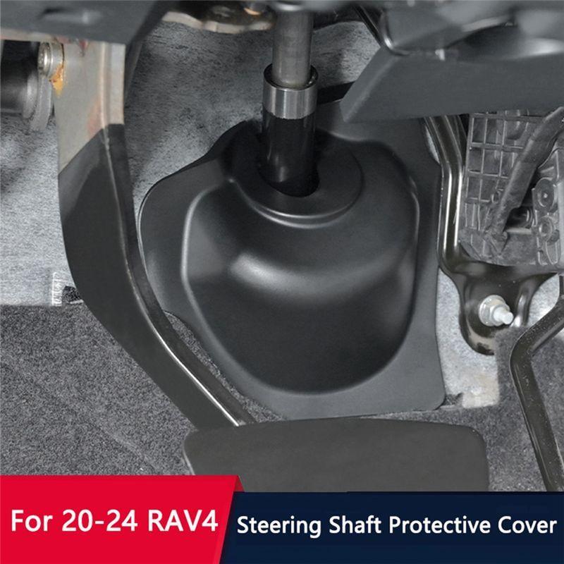AA92-Car Steering Shaft Protective Cover Cab Steering Shift Decorative Trim For Toyota RAV4 20-2024 LHD Interior Accessories