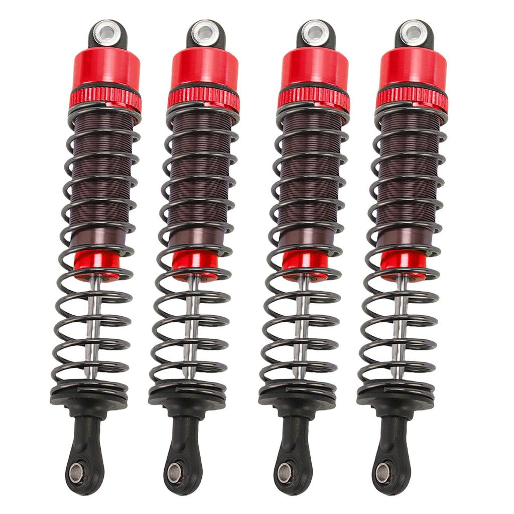 RC Oil Filled Shock Absorber 1 10 Scale 95mm High Strength Aluminum Alloy RC Shock Absorber Oil Damper Red