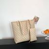 Stylish Large Capacity Quilted Shoulder Tote Bag For Women Urban Chic Handbag 2023 Trend