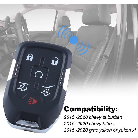 Самопрограммируемый Заменитель Смарт-ключа с Бесконтактным Доступом для 2015 2016 2017 2018   Chevy Suburban Tahoe GMC Yukon (FCC:HYQ1AA) 1 шт