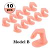 10pcs Plastic Fake Finger Professional Nail Art Practice Model Training False Tips Gel Manicure Display Adjustable DIY Tools