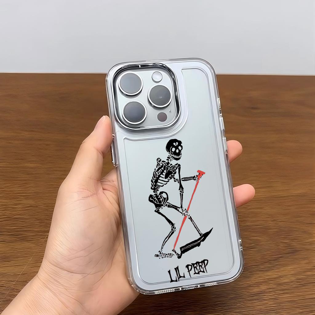 Роскошный граффити Чехол для телефона Rapper Lil Peep Hell Boy Для iPhone 17 16e 16 15 14 13 12 11mini Pro Max X XR XSMAX 8 Air Plus Чехол