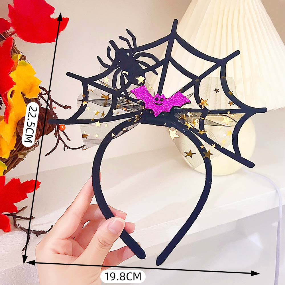 Летучие мыши Хэллоуин повязка на голову DIY аксессуары для волос паутина повязка на голову тыква повязки для волос фестиваль