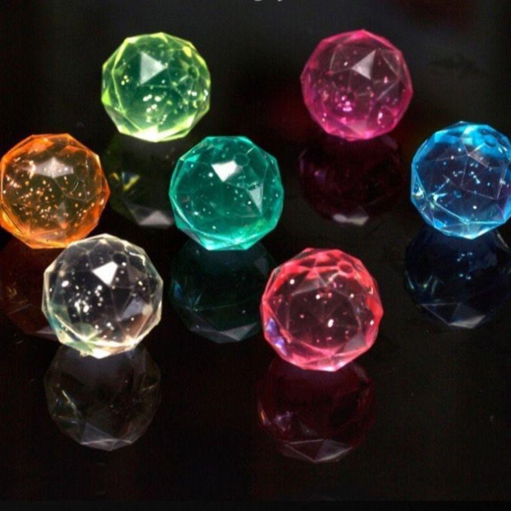 6Pcs Large Rubber Bouncy Ball Bouncy toy Bouncy Ball Shape Ball Girls