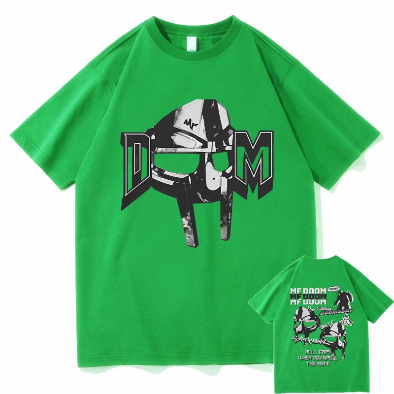 Rapper Mf Doom Doomsday Graphic Print Tshirt Men Women Hip Hop Casual Oversized Tops Tees Male Cotton Short Sleeve Mens T Shirt