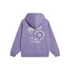 Li Ning Sports Lifestyle Series Long Happiness Never Ends Floral Pattern Hoodie Women Hoodies Light-Purple AWDTC84-1
