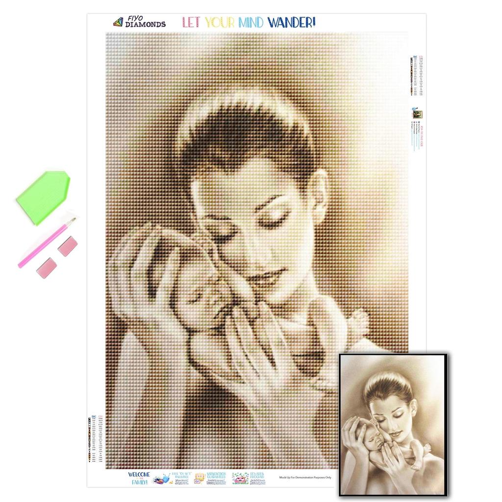 Full Radius Diamond Diamond Embroidery Mother's Newborn 5D DIY Diamond Painting Handmade Gift Embroidery Home Decoration