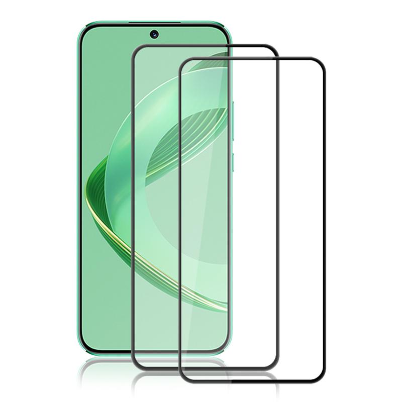 AMORUS 2Pcs For Huawei Nova 12 5G Screen Protector Tempered Glass Full Glue Silk Printing Film