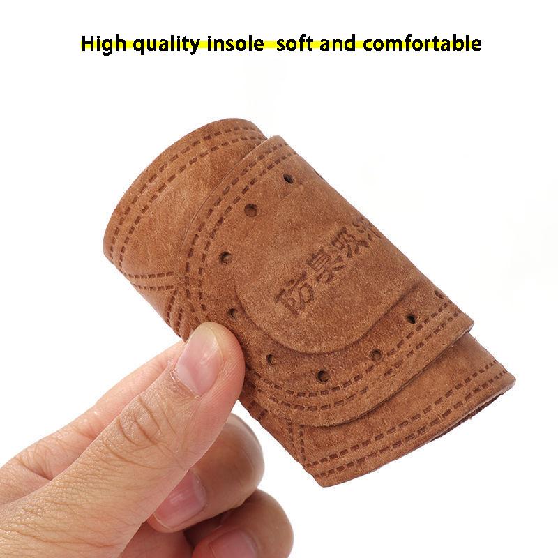 Дышащие кожаные стельки для мужчин и женщин - Перфорированный дизайн для деловой и повседневной обуви