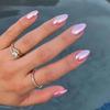 Короткие овальные Aurora Girl Pink Nail Art Европейский и американский модный стиль накладные ногти женские специальные подушечки для ногтей