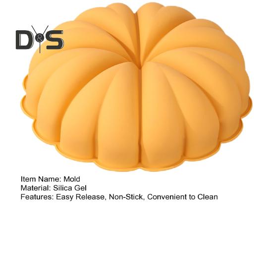 Форма для торта с тыквой на Хэллоуин, легко снимается с антипригарным покрытием, удобна в очистке, пищевая кухонная силиконовая форма для торта