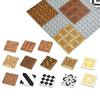 Smooth 2x2 Floor Printed Tile Assembled Building Blocks MOC City House Bricks Decoration Ceramic Tile Construction Toys