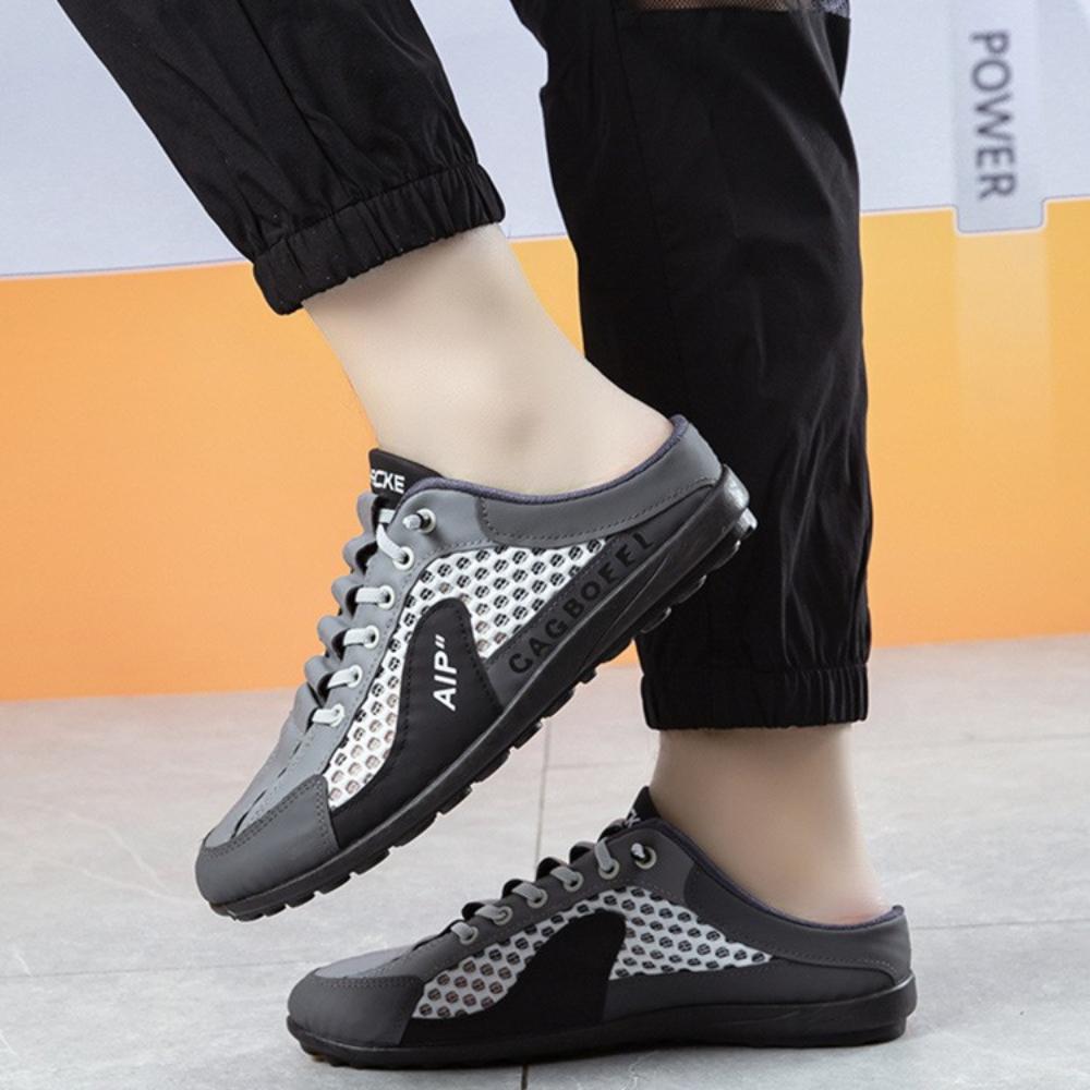 Летние мужские полутапочки, модная новая повседневная обувь, легкие прогулочные туфли на плоской подошве для мужчин, нескользящие кроссовки, горячая распродажа, мужская обувь Zapatos Hombre