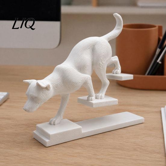 Стильное украшение-скульптура для питомца, 3D-печатная фигурка кошки/собаки, Скульптура животного для лестницы, Фигурка кошки/собаки, Шагающая, Художественный подарок на стол, Устойчивая