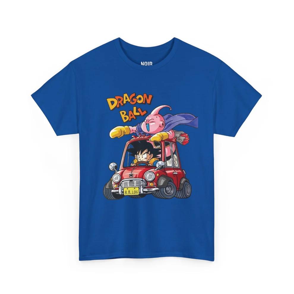Dragon Ball Goku Buu Поездка Чистый Хлопок Футболка Мужская и Женская Аниме Стиль Мода Удобная Повседневная Футболка с Коротким Рукавом