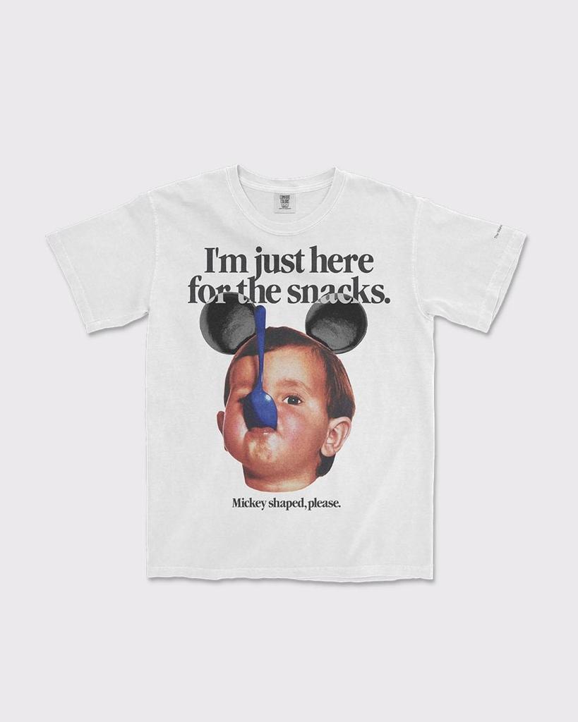 The Snacks Tee - Y2K Baby Tee, 90s Baby Tee, Graphic Shirt Crop, Coquette