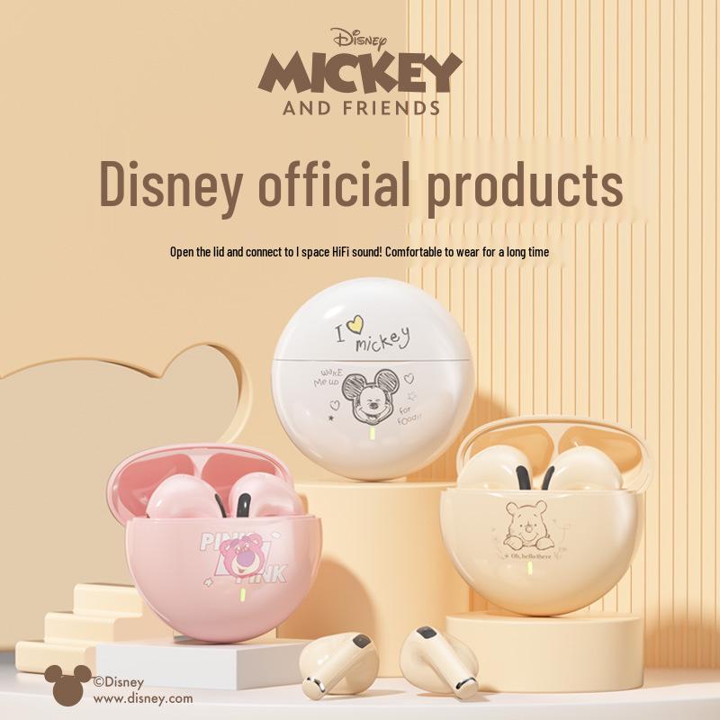 Беспроводные Bluetooth-наушники Disney K26 True Wireless с мультяшным дизайном и долгим временем работы от аккумулятора