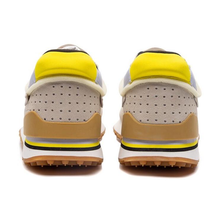 Li Ning 001 Original Aspiration Дышащие и легкие Низкие повседневные кроссовки Мужские Серый Желтый AGCP313-3
