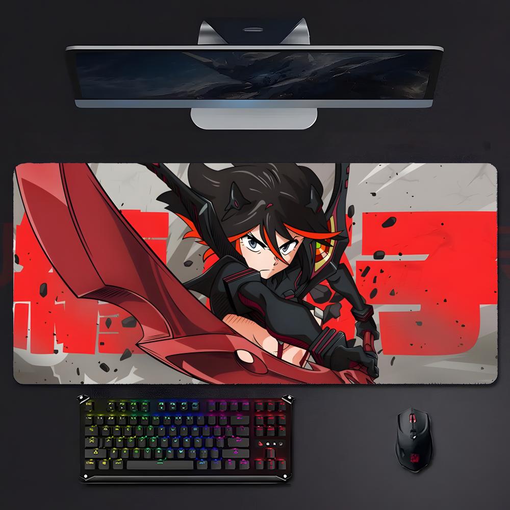 Anime Energetic KKill La Kill Mouse Pad Large Gaming Mousepad With Stitched Edges Thickened Desk Mat Pc