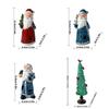 Built-In Light Santa Claus Figurine Resin Christmas Figurines Standing Christmas Figurines  Home