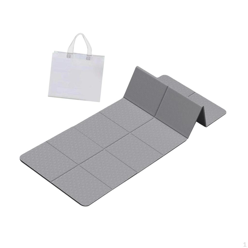 Foldable Mat Folding Exercise Pad with Storage Bag for Hiking Stretching