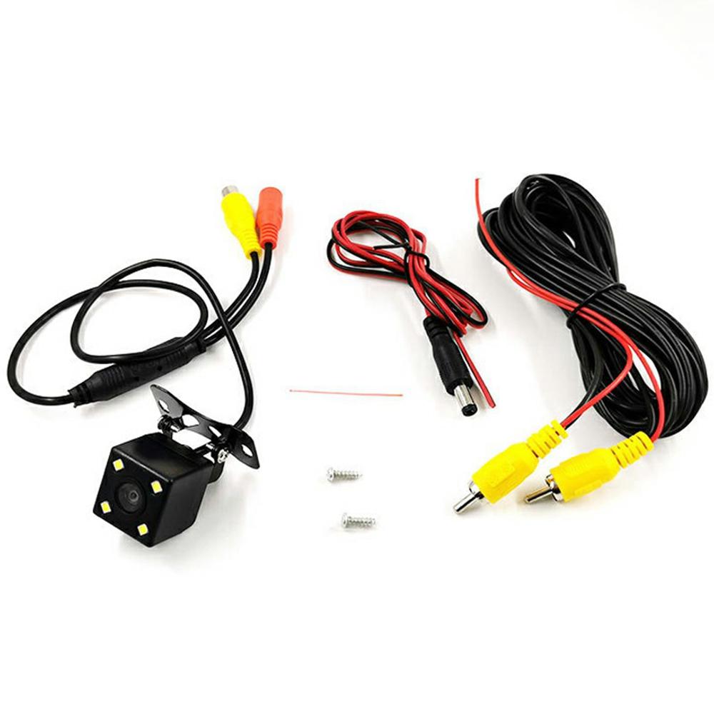 4 LED Car Rear View Camera IP68 Waterproof Automotive Night Vision HD Backup Camera