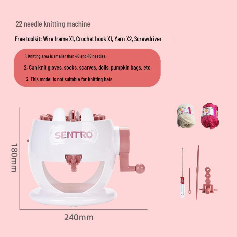 Вязальный станок с ручным приводом для детей для носков, шарфов и свитеров - Домашняя и детсадовская игрушка