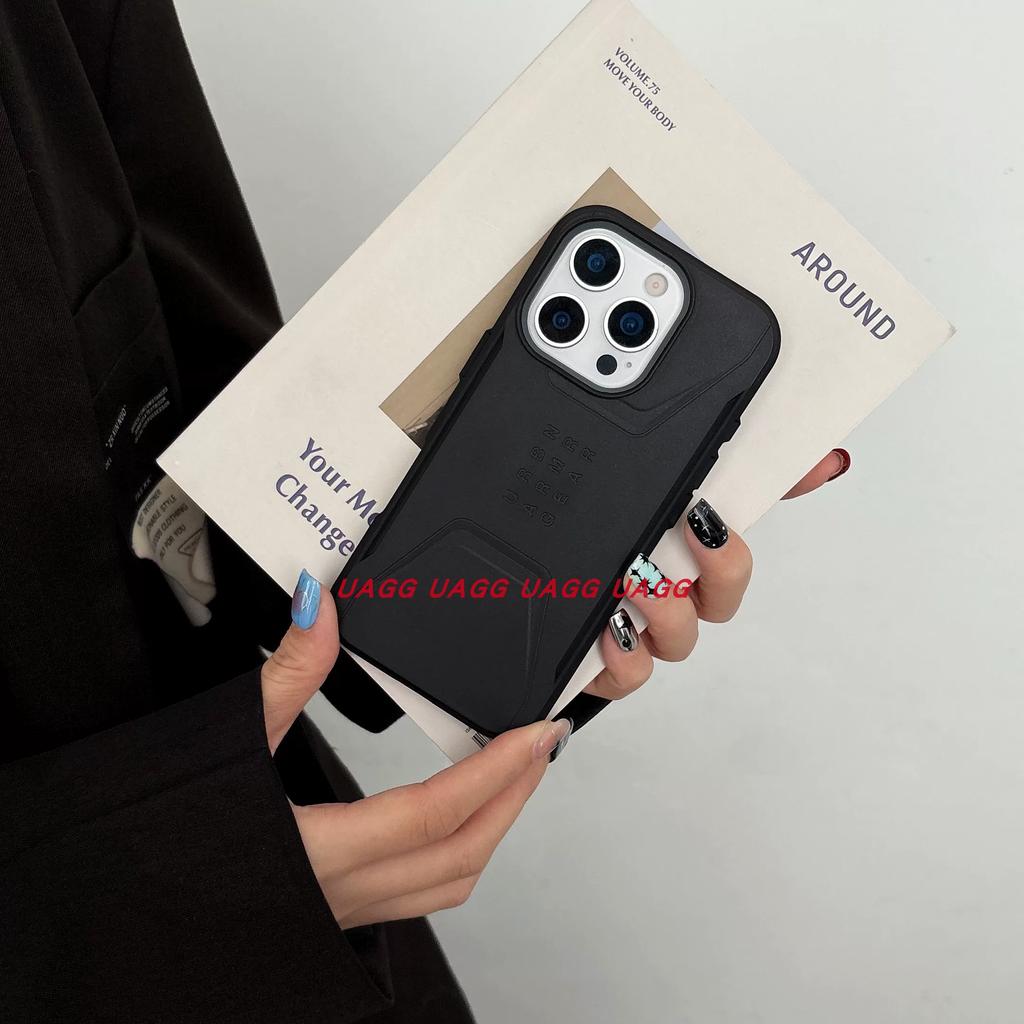 Серия U Гражданский метеорит UAG Броня для IPhone 17 Pro Max 16 15 14 Подставка Магнитный чехол для MagSafe Зарядки Ударопрочный Противоскользящий Защитный чехол