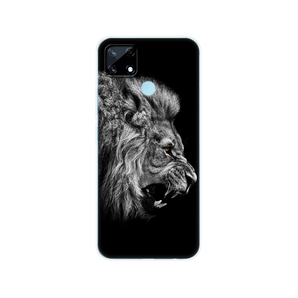 Для Realme C12 C25 C25S 7i Global Case задняя крышка телефона для Realme Narzo 20 30A, силиконовый мягкий защитный чехол из ТПУ, бампер