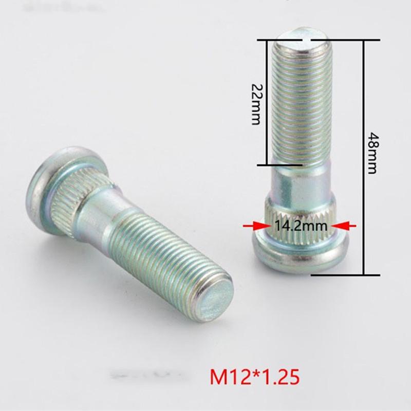 M12x1.25 Wheel Studs For Subaru Legacy 2008-2019 Subaru Impreza WRX ubaru Forester Outback Lug Bolts 48mm