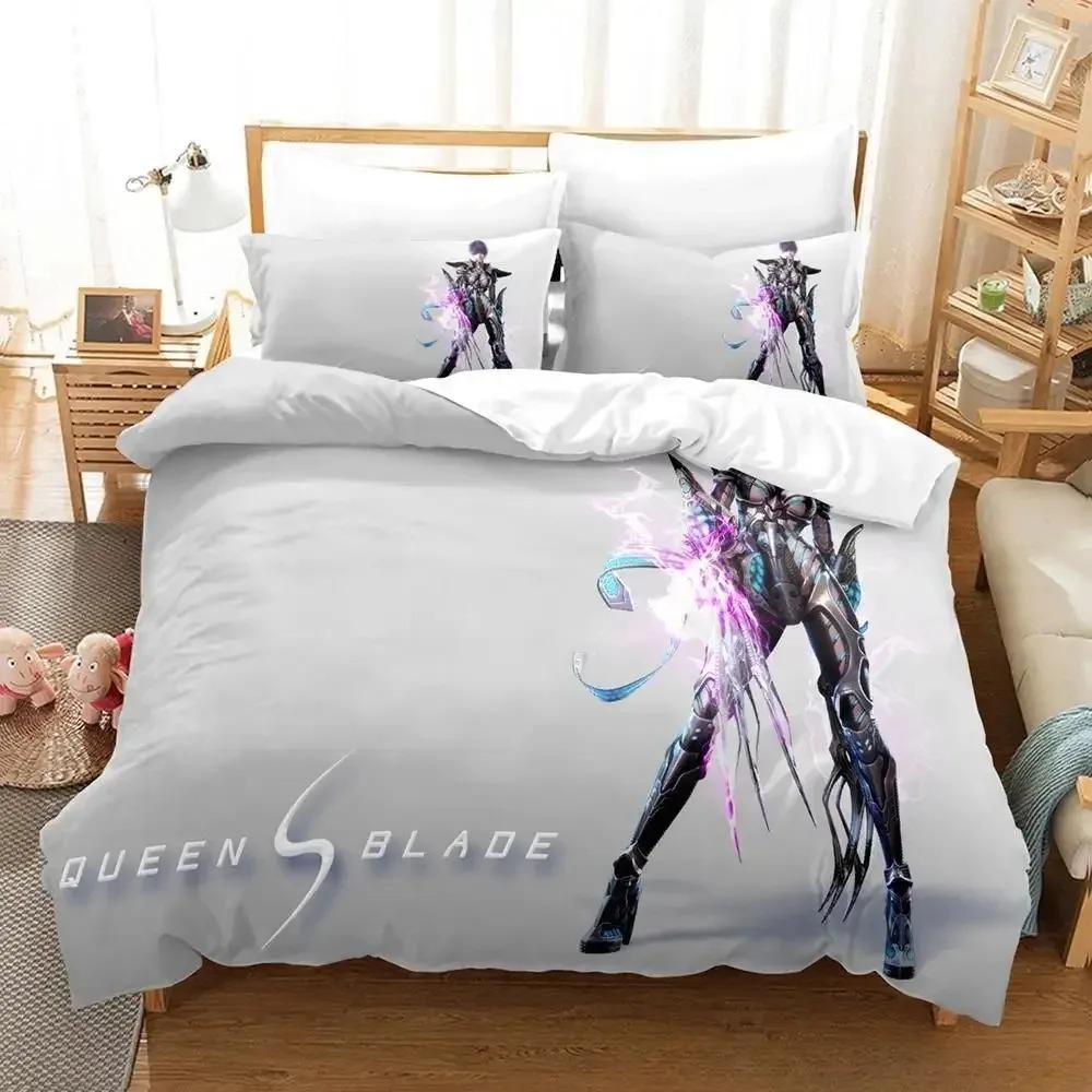 Queen Blade Bedding Set Single Twin Full Queen King Size Bed Set Adult Kid Bedroom Duvet Cover Sets 3D Print Anime Bed Sheet Set