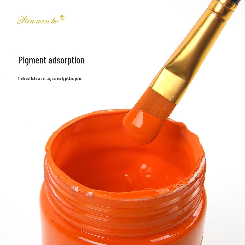 Набор из 10 кистей для масляной живописи с пластиковыми ручками для студентов