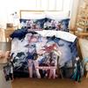 Honkai Star Rail Bedding Set Cartoon Anime Printed Bed Set Duvet Cover Pillowcase Linen Sheet Quilt Cover Full Queen King Size