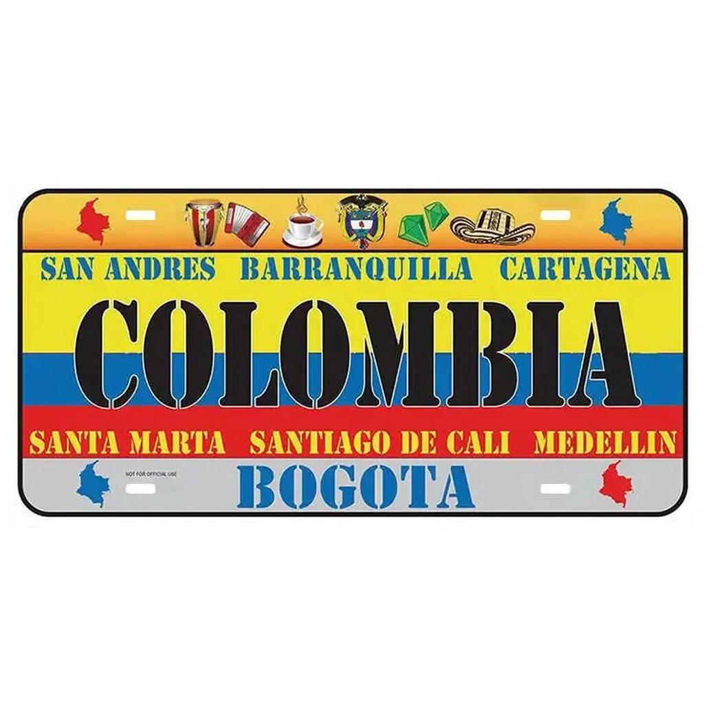 Spain License Plates for Wall Art Decoration Metal Tin Signs Vintage Tags Metal Automotive Signs For Cafe Bar Club Garage Pubs