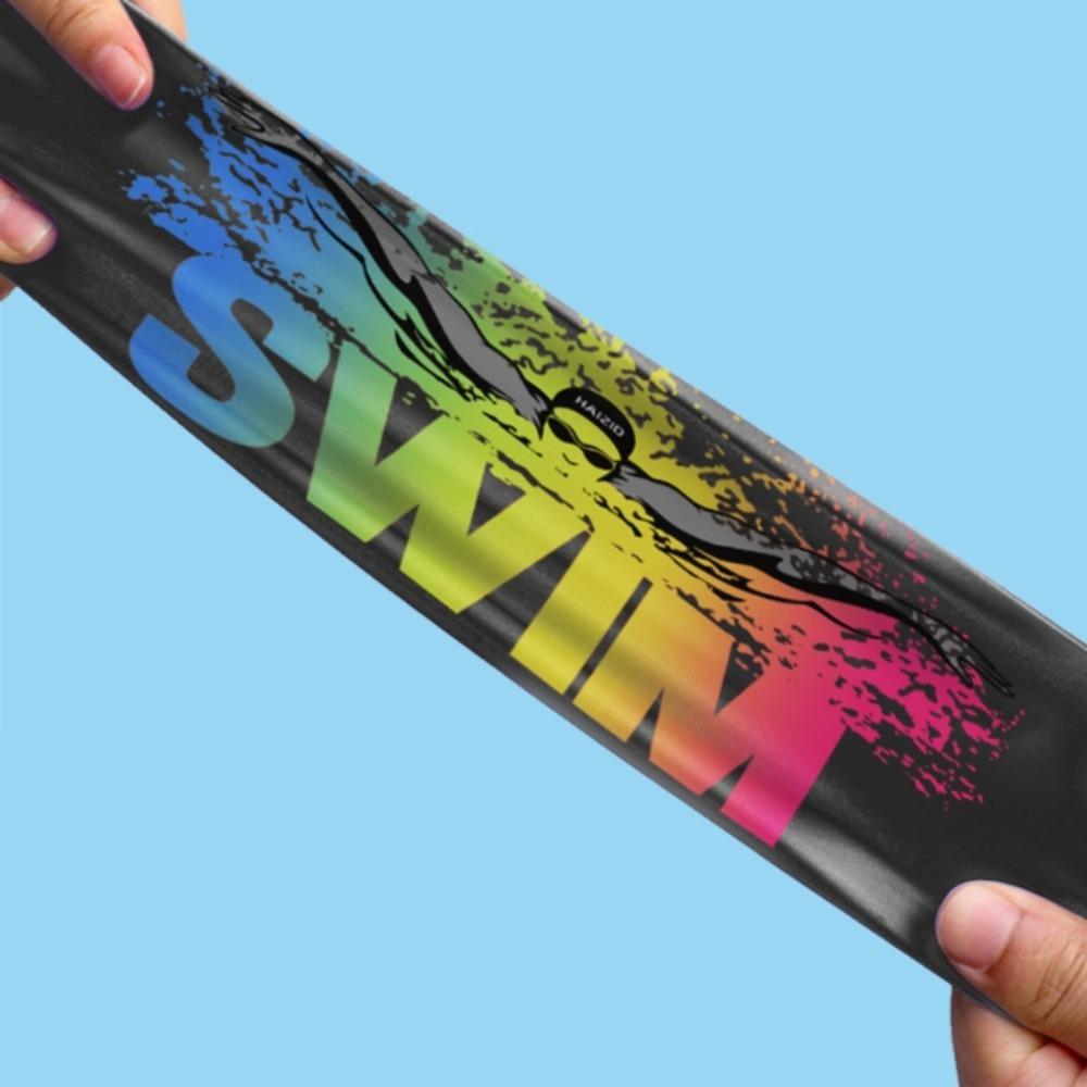 Hair Elastic Silicone Letter Silicone Swimming Hat Letter Swim Cap Elastic Diving Hat Swimming Caps