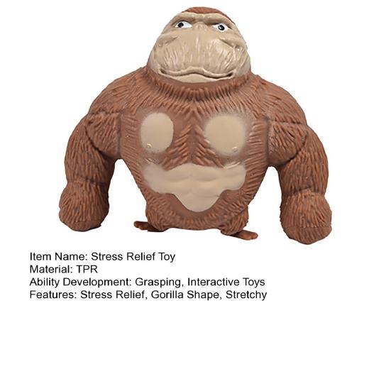 Stress Relief Gorilla Squeeze Orangutan Sensory Toy Toy Soft Stretchy Concentration Aid Hand