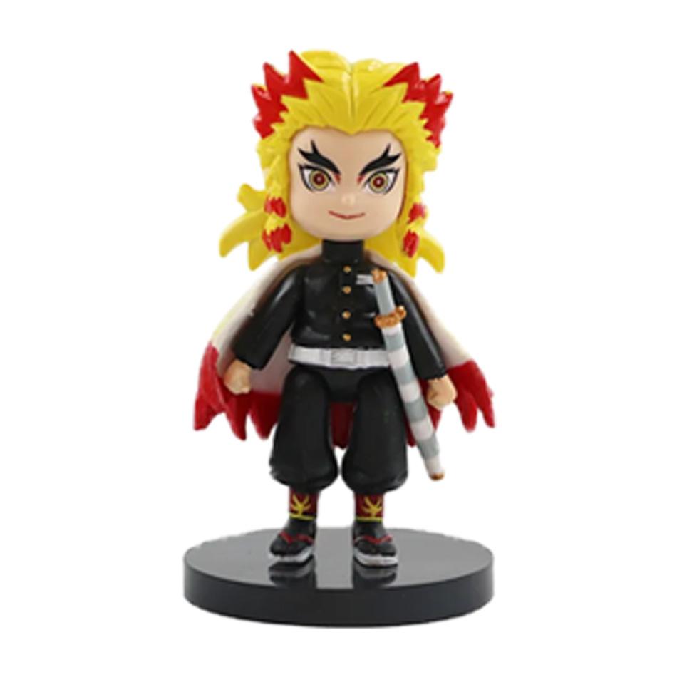 Q Posket Figure Wholesale Demon Slayer Mini Figurine 9Pcs/Sets Kimetsu No Yaiba Small PVC Dolls Desktop Decoration
