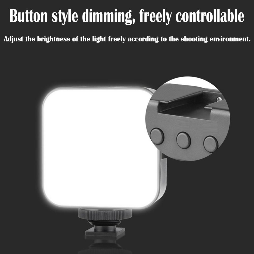 Dimmable Fill-in Light USB Charging Camera Flash Lamp for Canon/Nikon/Sony Live Broadcast