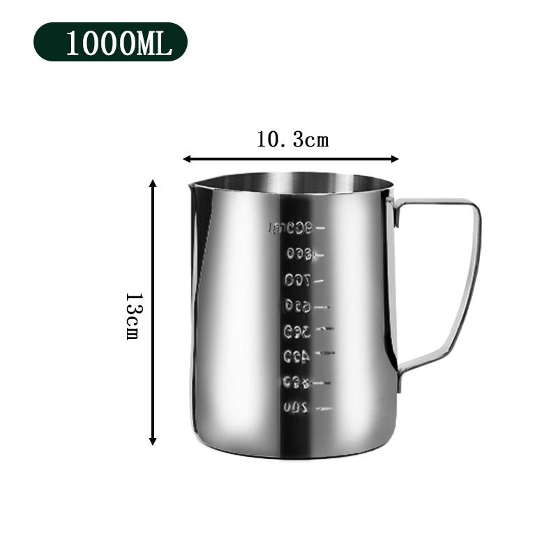 Утолщенный питчер для латте-арта со шкалой - Кувшин для вспенивания молока для кофе и плавления воска