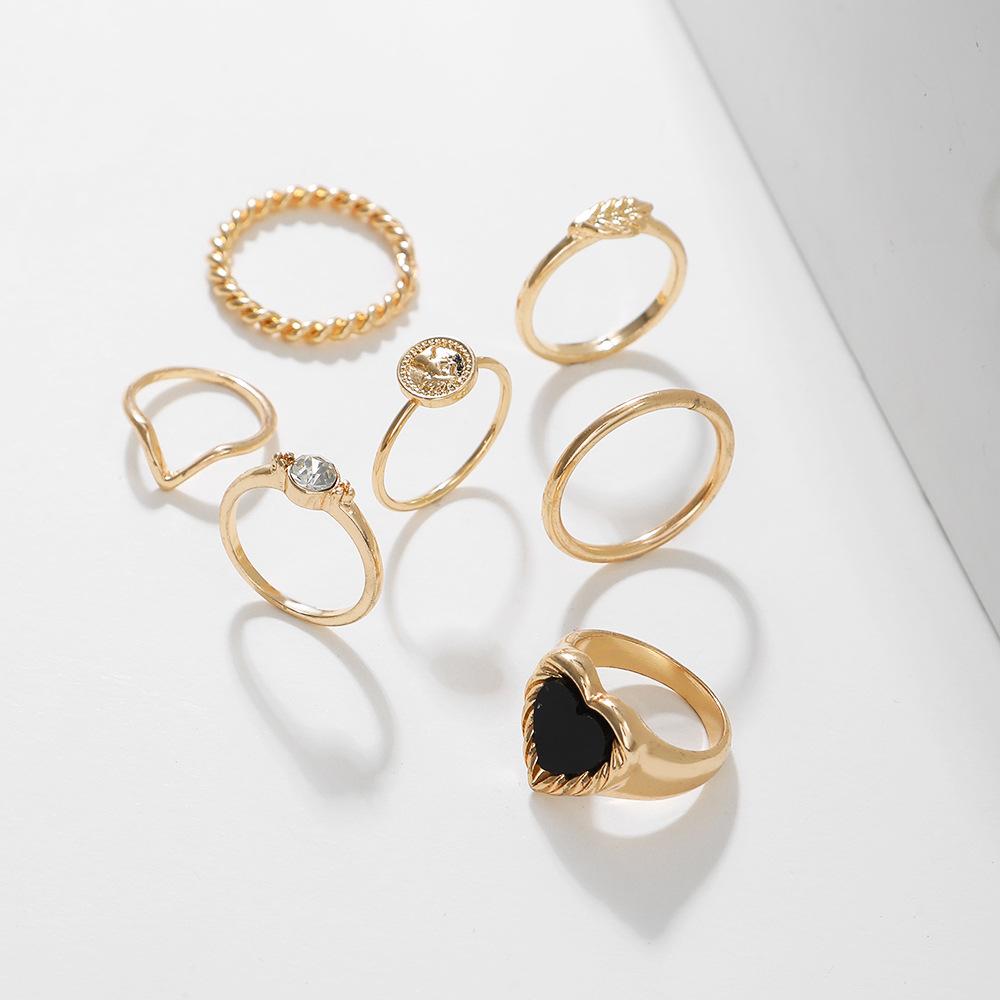 New joint ring with diamonds, drip crystal love ring, female joint ring, gift ring for girlfriends.