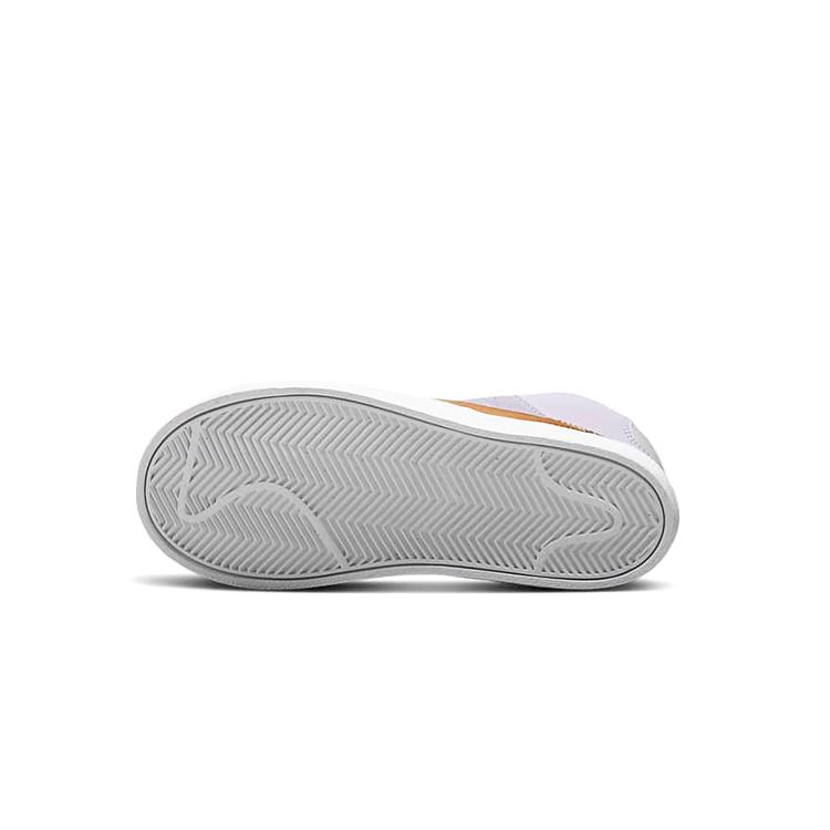 Новые детские кеды Nike Blazer D с амортизацией, износостойкие, средней высоты, для скейтборда, фиолетовые, для детей 3-7 лет, DQ6085-500