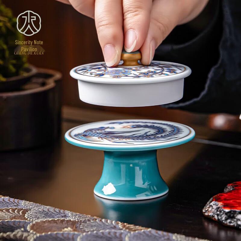 Керамический держатель для крышки чайника с рисунком «Феникс»