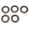Trailer Wheel Seal Replacement, 5 Steel Frame Grease Seal Parts for Wheel Assembly Maintenance and Routine Service Tasks