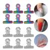 12PCS Stainless Steel Nail Tips Clips  Household & Office Multiscene Clamping Use