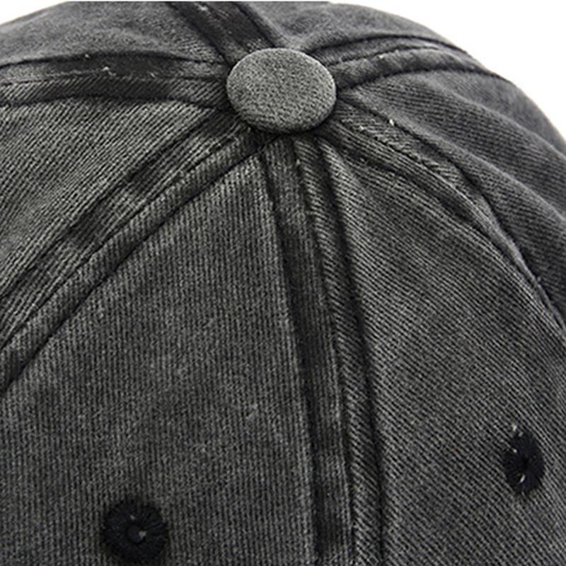 Бейсболка Snapback Весенняя Осенняя Кепка Чистый ковбойский Стирка Кепки Кепка Хип-Хоп Облегающая Кепка Для Мужчин Женщин Шлифовка