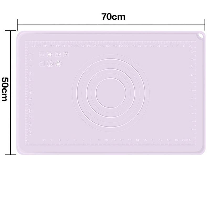 Silicone Mat Kitchen Kneading Dough Baking Mat Dough Pads Tools Sheet Accessories Cooking Cake Pastry Non-stick Rolling