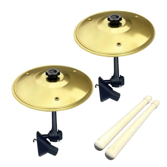 1/2 шт. Мини Автомобильная Тарелка Вентиляционное Отверстие Автомобильная Приборная Панель Символ Барабан Тарелка Крэш с Барабанными Палочками Музыкальный Инструмент Подарок для Любителей Музыки Барабанщиков