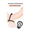 Silicone Cock Ring o Locking Male Penis Ring Delay Ejaculation Erection Lasting Scrotum Dick Enlarger Ring Sex Toys for Men 18+